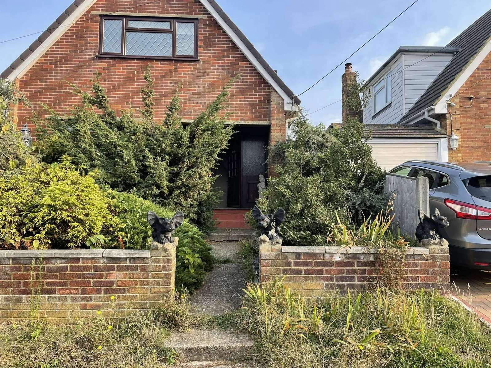 Before hedge removal